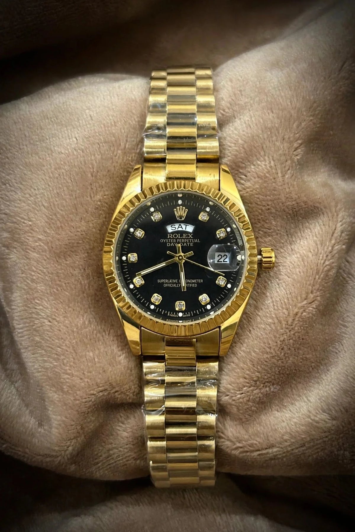 Black Dial Watch | Stainless Steel