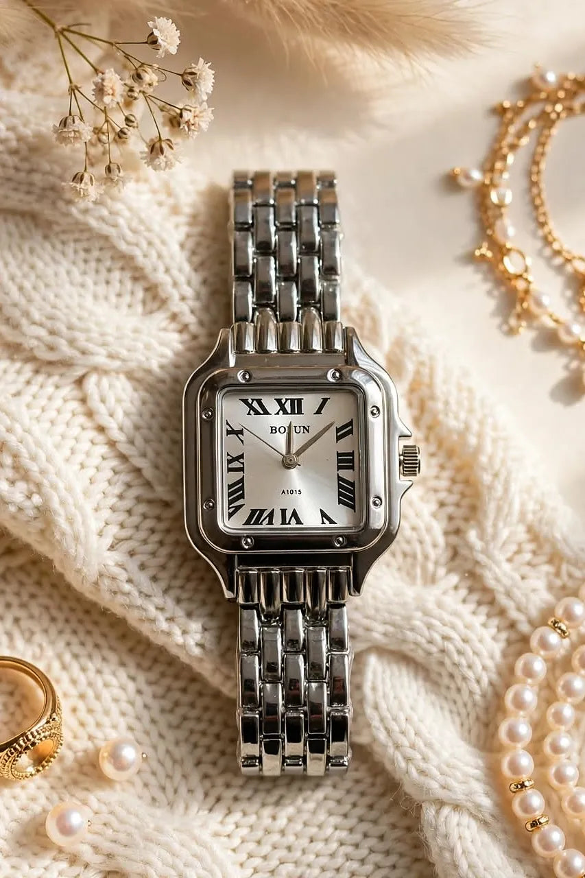 BOLU Square Roman Numeral Bracelet Watch