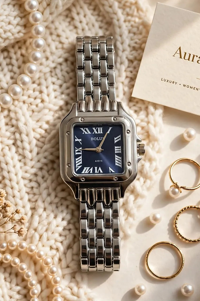 BOLU Square Roman Numeral Bracelet Watch