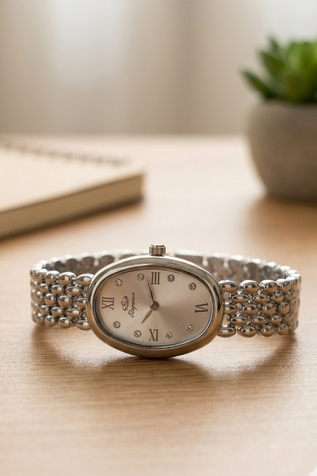 Elegance Oval Dial Watch ll Tone