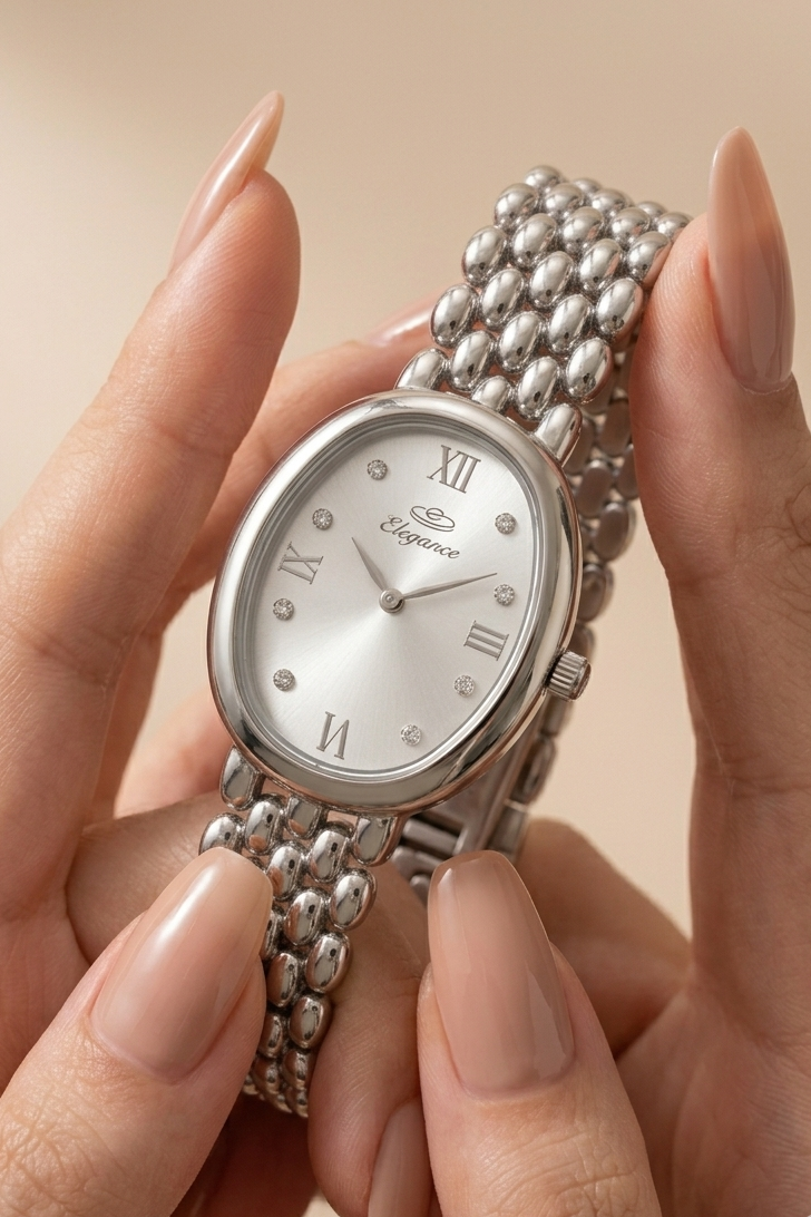 Elegance Oval Dial Watch ll Tone