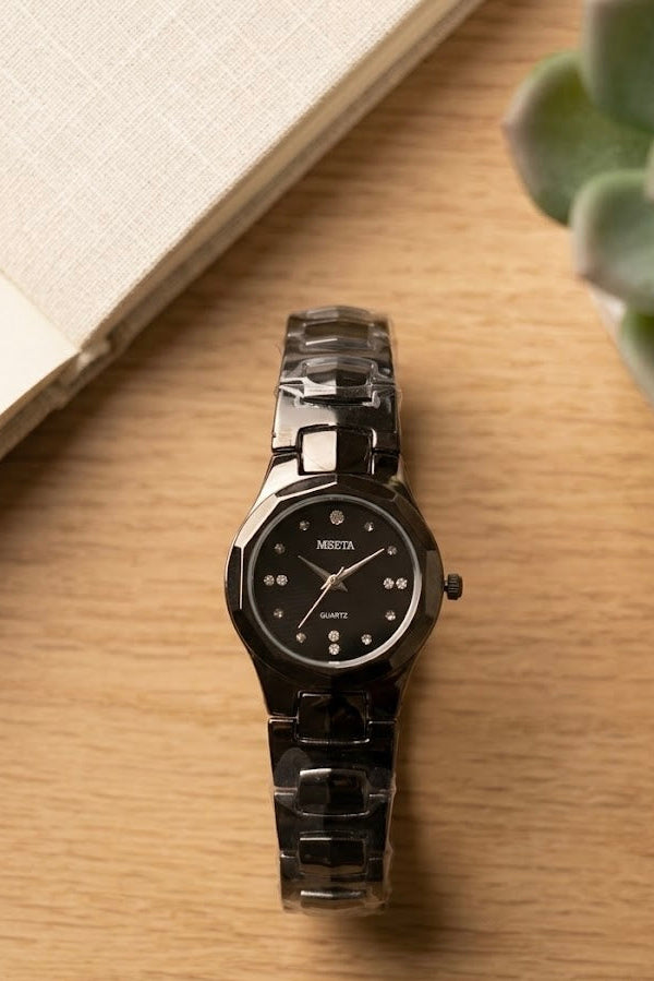 MISBETA Women's Black Quartz Watch