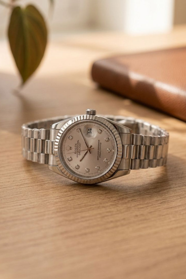 White Dial Watch | Stainless Steel