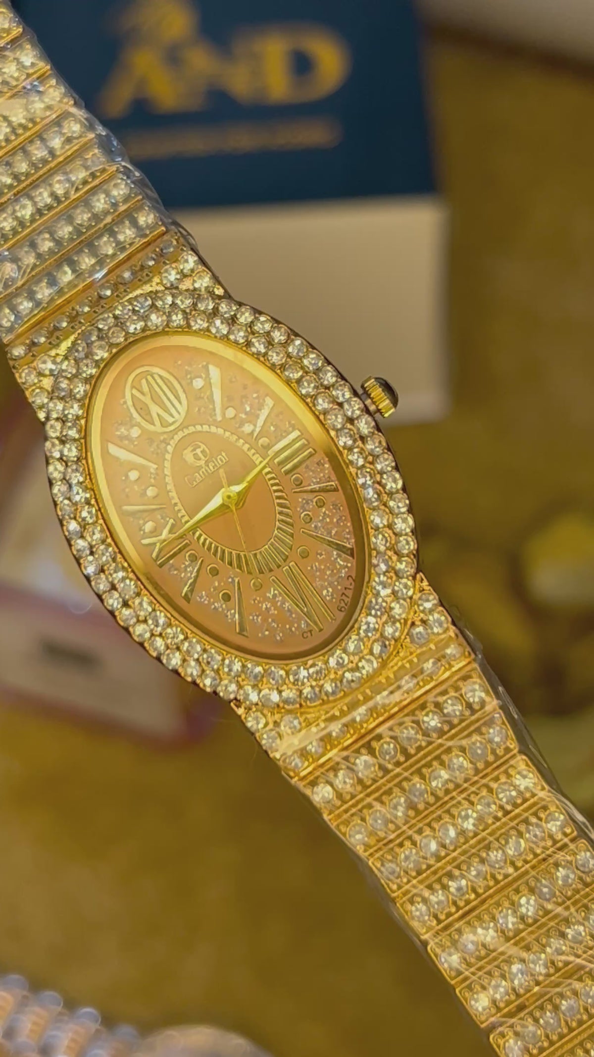 Camelot Crystal Watch | Oval Dial Bracelet Style