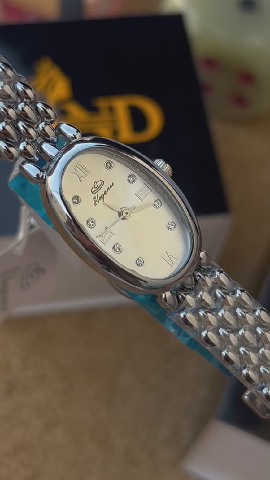 Elegance Oval Dial Watch ll Tone